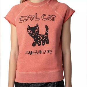 Zadig & Voltaire Cool Cat Red Sweatshirt